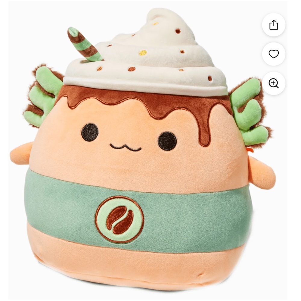 Squishmallows frappe Frappuccino mint chocolate 12” latte stuff toy plush new